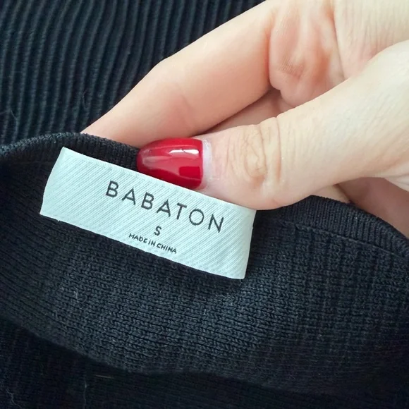 Aritzia Babaton Black Ribbed Camisole - Picture 3 of 3